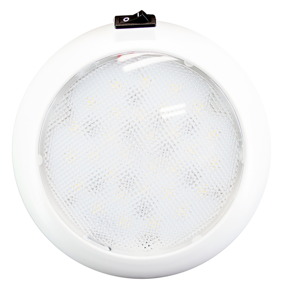 Innovative Lighting 5.5" Round Dome Light - White/Red Led 064-5140-7